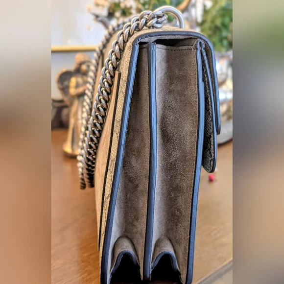 Gucci GG Supreme Canvas Embroidered Butterfly/Flowers Dionysus‎ Shoulder Bag - Picture 8 of 14